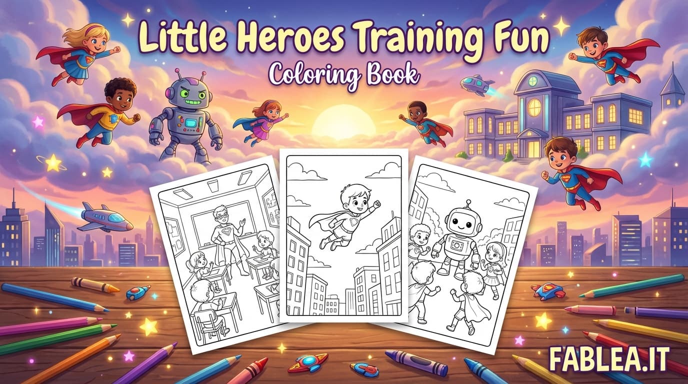 Piccoli Eroi si Allenano Divertendosi: Libro da Colorare dell'Accademia dei Supereroi