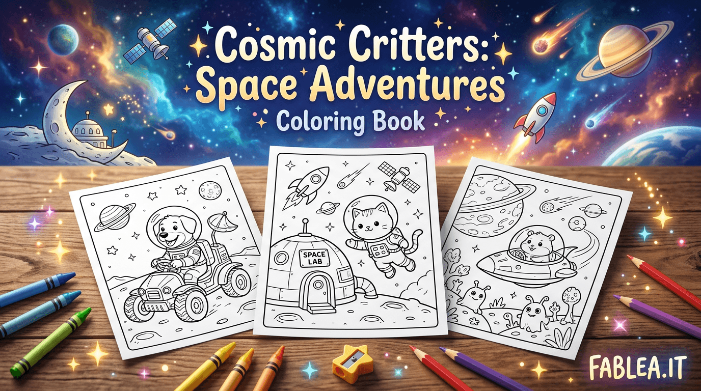 Creaturine Cosmiche: Avventure Spaziali Libro da Colorare per Bambini
