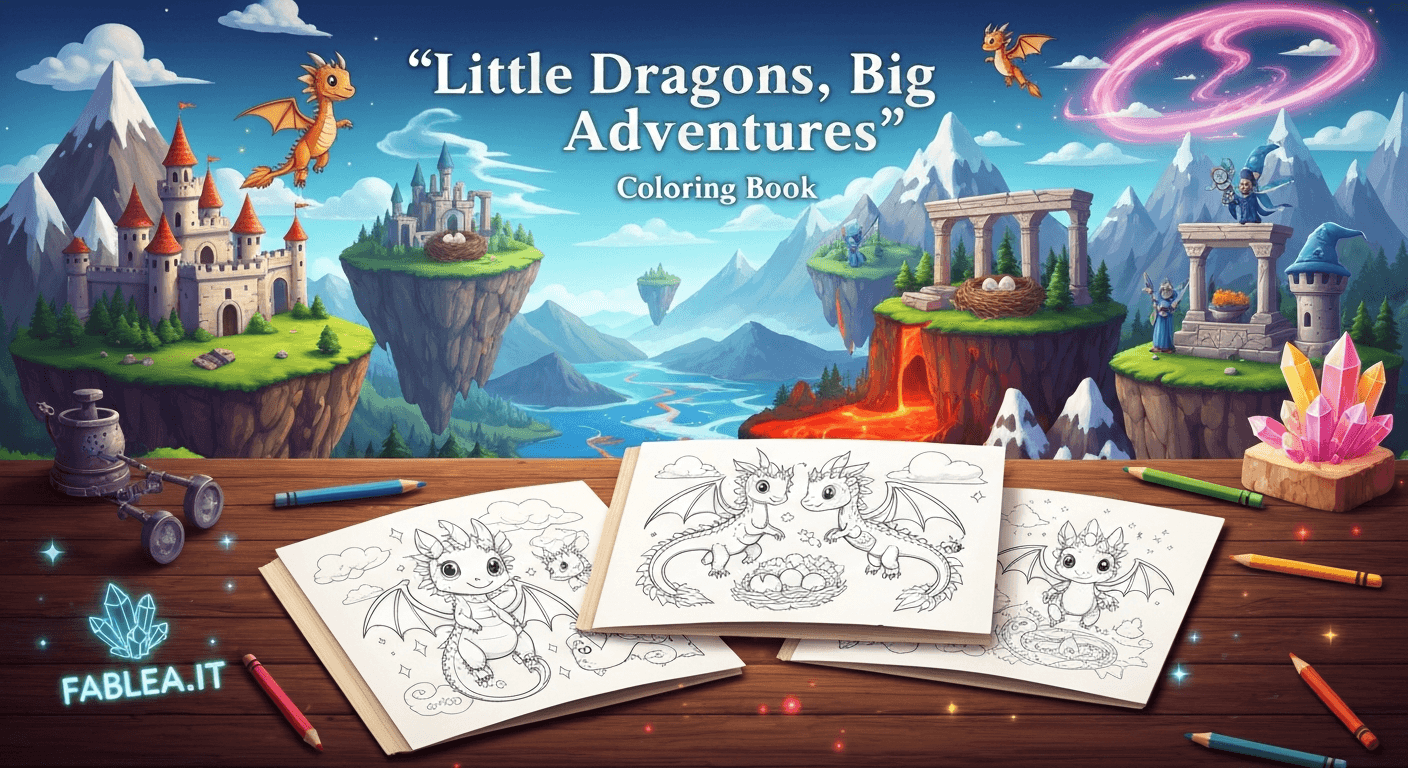 Piccoli Draghi, Grandi Avventure. Libro da Colorare per Bambini